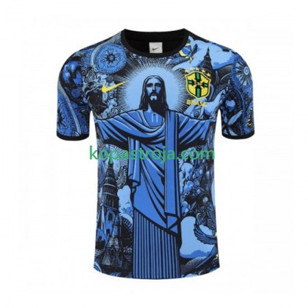 Billiga Fotbollströjor Brasilien Jesus Hemma tröja Blå 2024/25 Kortärmad